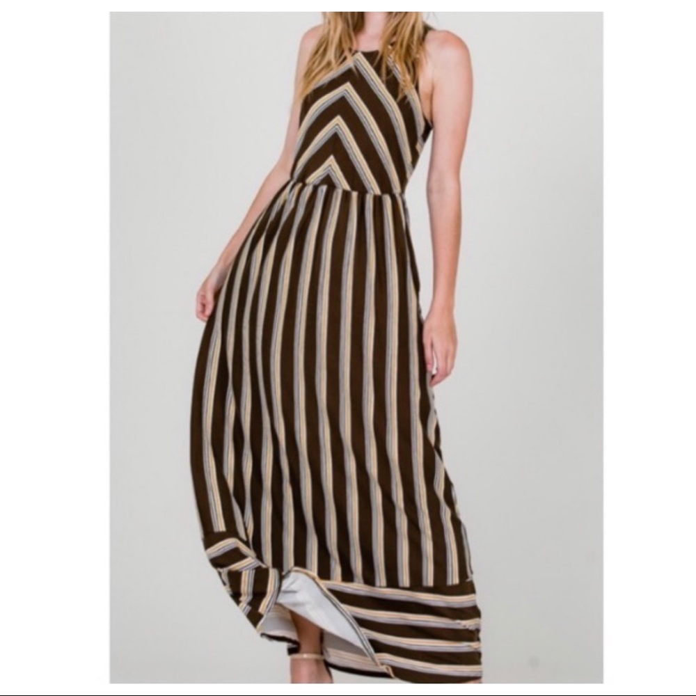 ✨LAST✨Absolutely gorgeous multi striped maxi dress - Picture 7 of 8